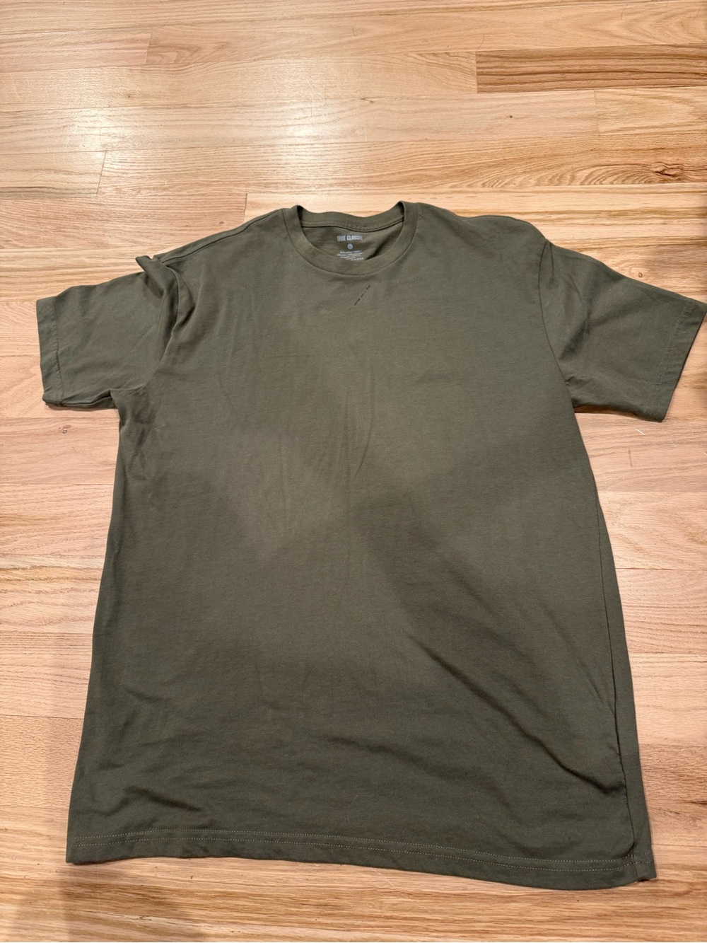 Men's Crew Neck T-Shirt in Olive Green
